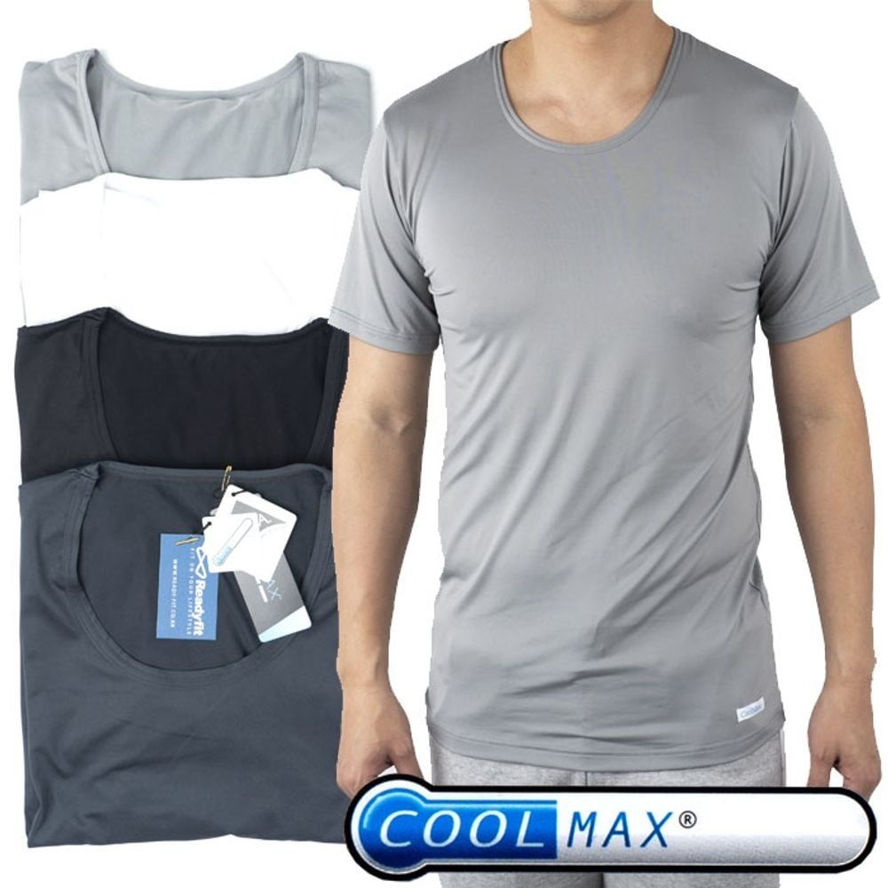 (당일발송) 쿨맥스셔츠 스포츠 나시런닝 스포츠웨어 쿨맥스 스판 반팔런닝4종택1_RCOOL003