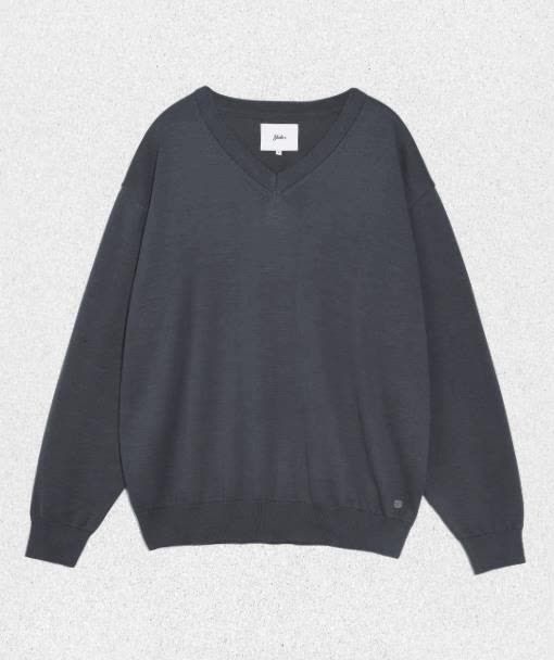 <매장정품> 예일 YALE SUPIMA COTTON 에센셜 브이넥 니트 차콜 YD09KT0015CH 1387282