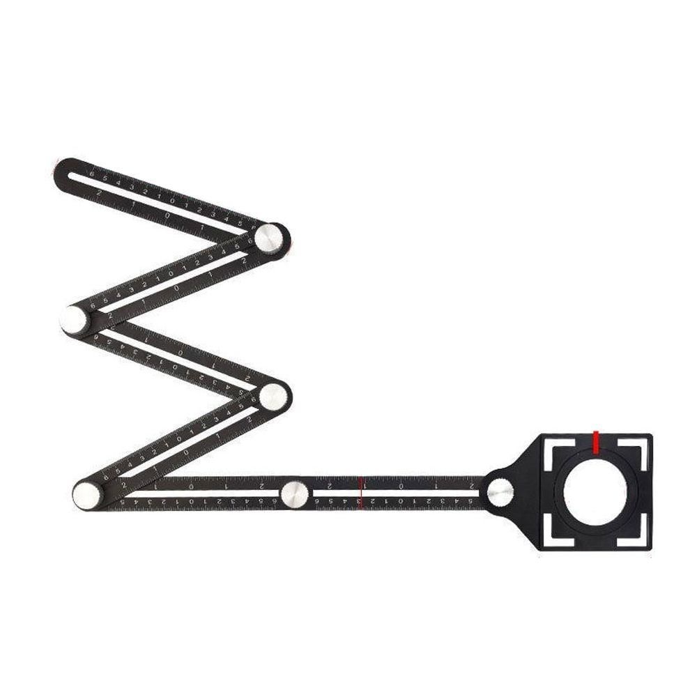 타일시공 타일모서리자 6각도자 각도측정자 모서리조각 6원형자