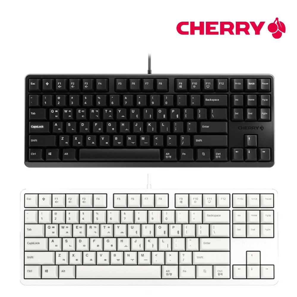 (주)피씨디렉트 체리키보드 체리 G80-3000S TKL 유선 기계식 게이밍 키보드 (적축/갈축)