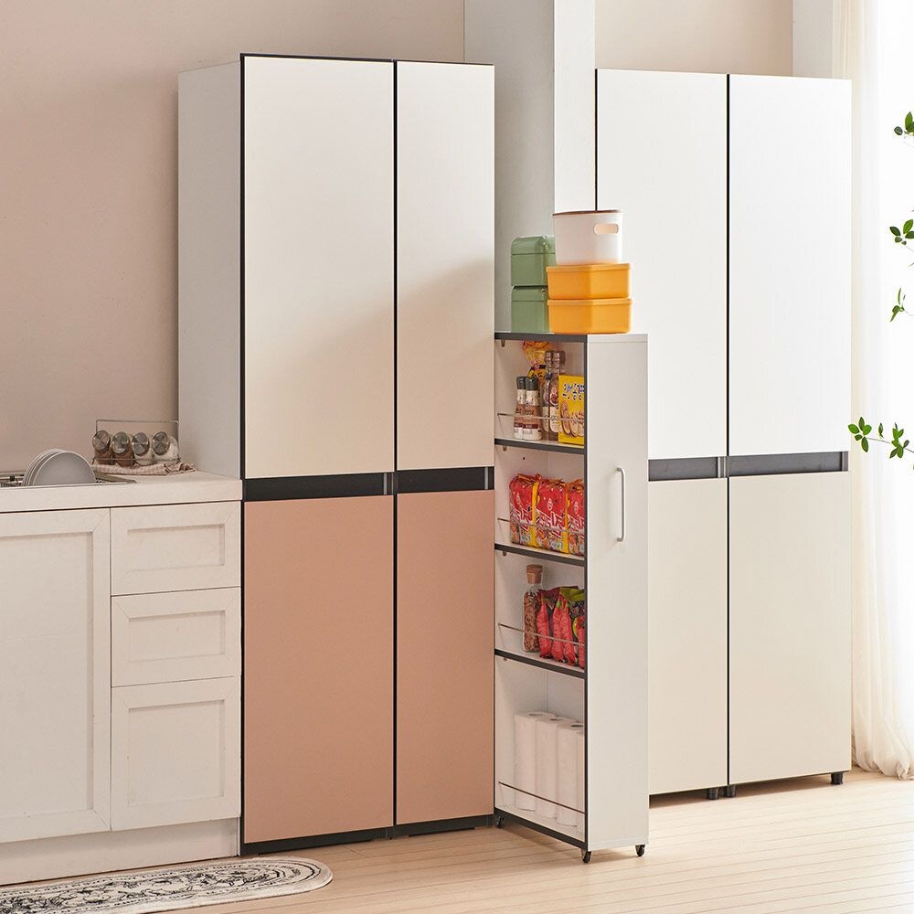 [동서가구] 로아스 슬라이드 틈새 수납장 (소) DF923515