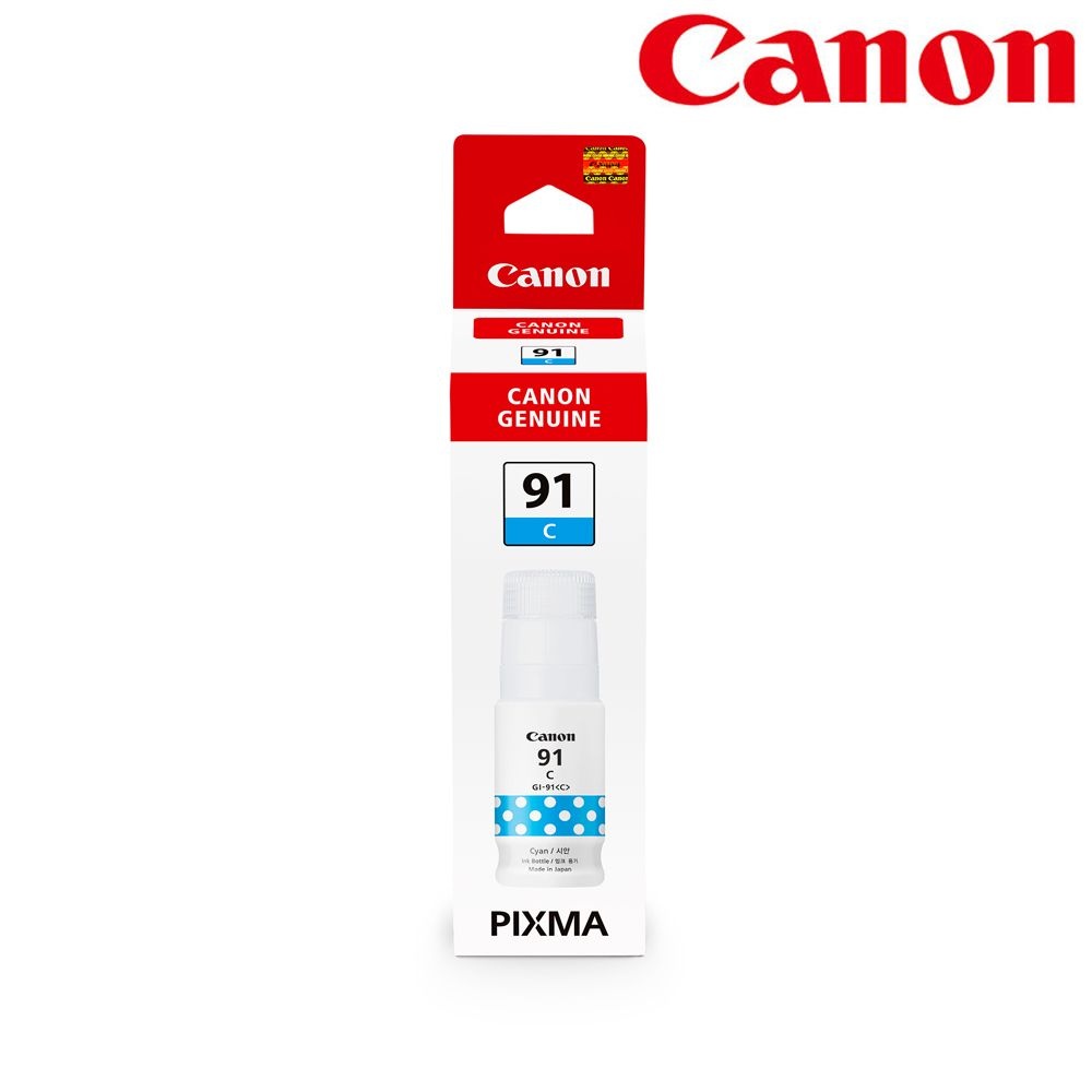 캐논 정품 잉크 GI-91 C KR G1920 G2920 G2960 G3920 G3960