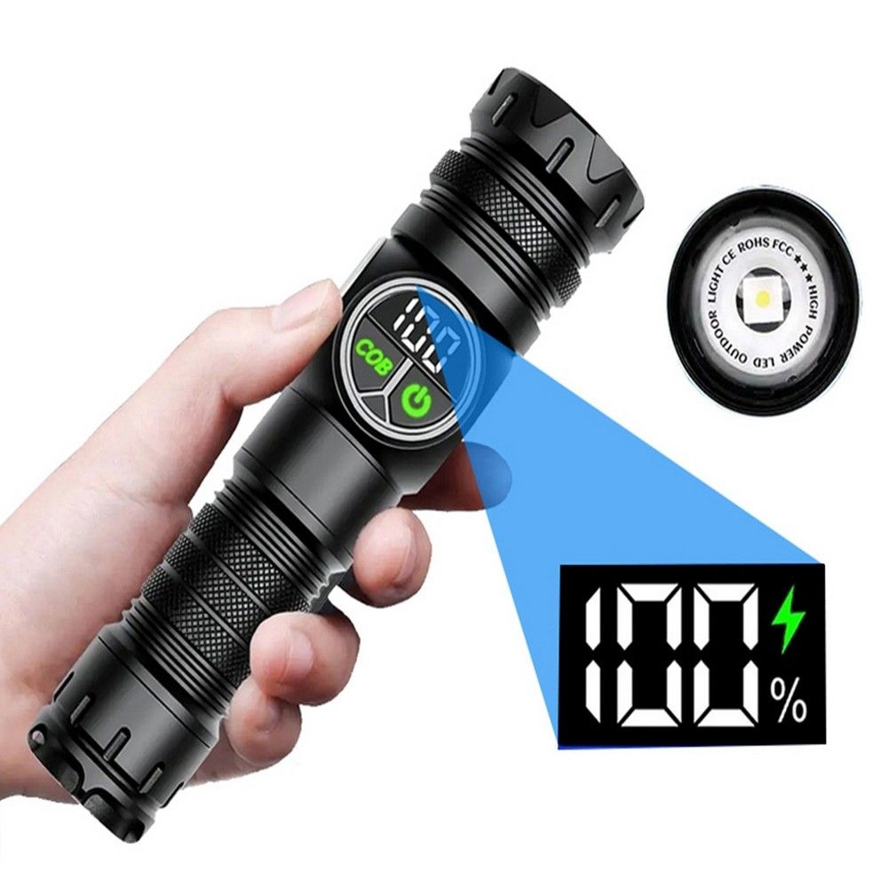 충전식 멀티빔 휴대 손전등 LED 30W C타입