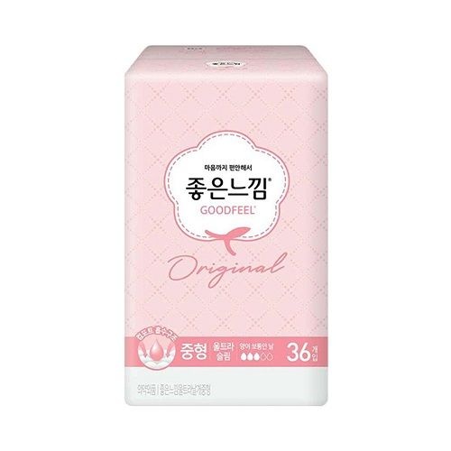 좋은느낌 오리지날 맥시슬림 날개 중형 36p 생리대 - 1개