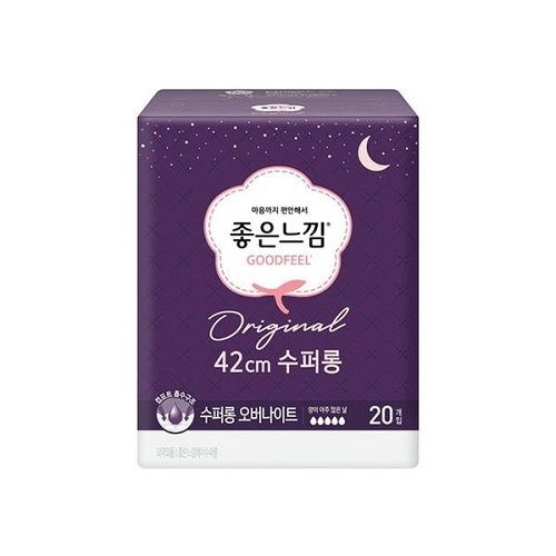 좋은느낌 수퍼롱 42cm 오버나이트 20p 생리대 - 1개