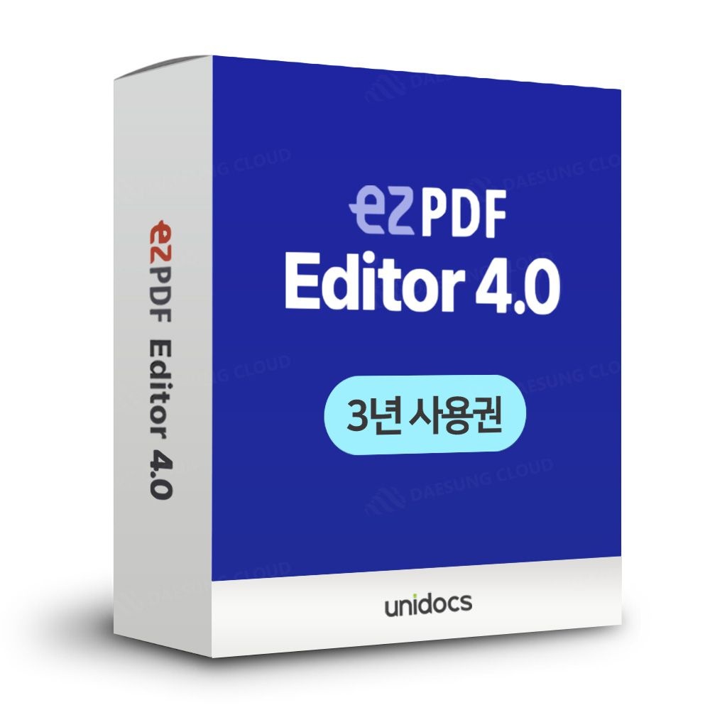 유니닥스 유니닥스 ezPDF Editor 4.0 기업용 라이선스 3년 1User PDF파일병합 편집기