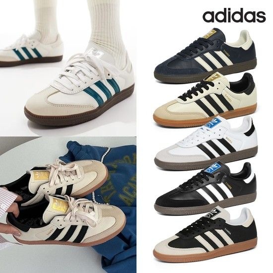ADIDAS 삼바 OG 여성 B75806 B75807 ID0478 IE3675 블랙 화이트 크림 스니커즈