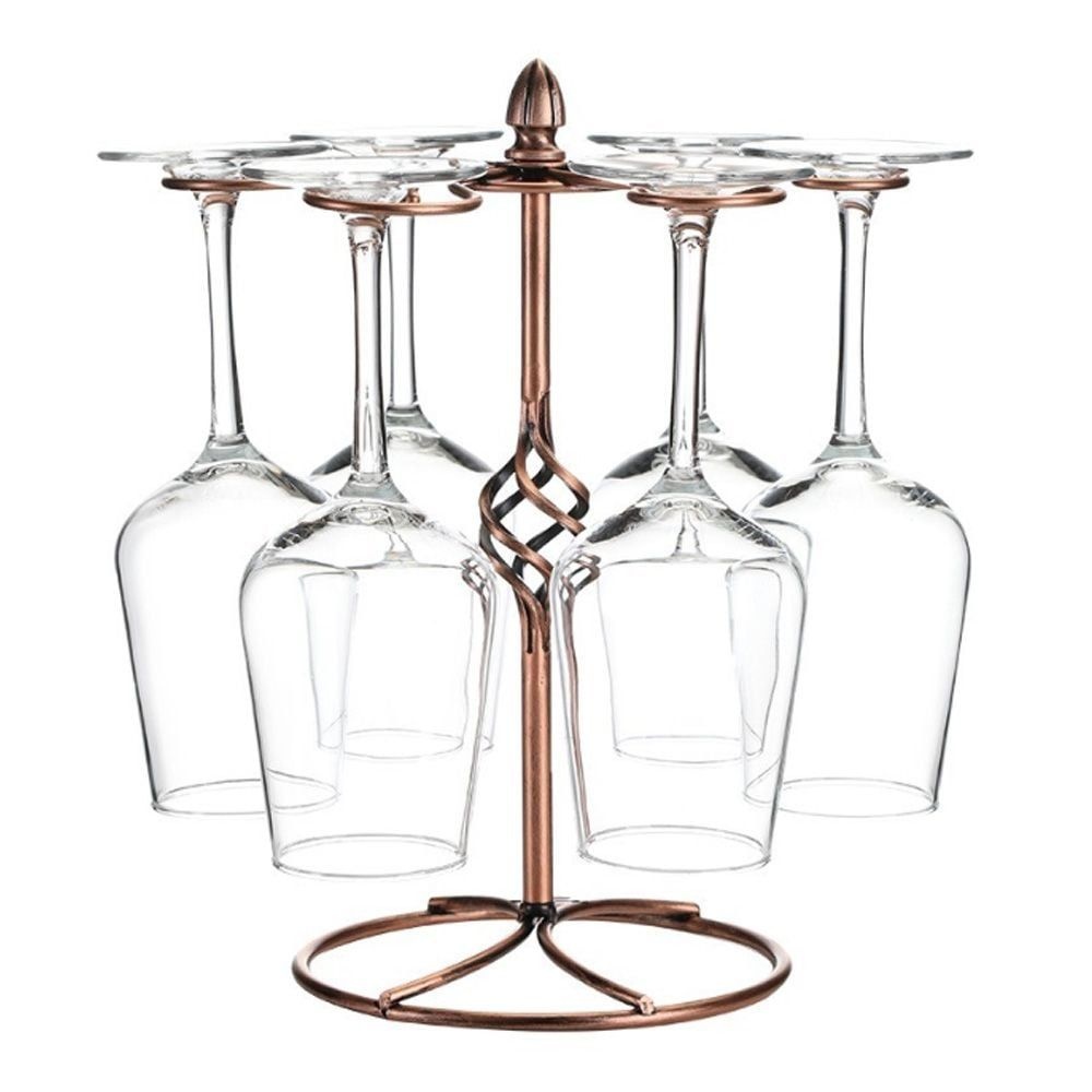 엠아이지오 6구 홀더 포도주잔 보관대 금속 거치대 와인잔