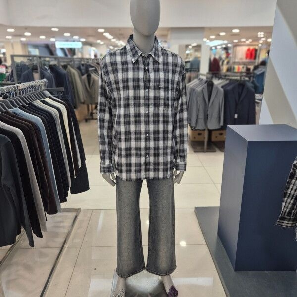 [행텐 (패플)] [행텐]2025년 남성 오버핏 체크셔츠2종10530-020-602-25