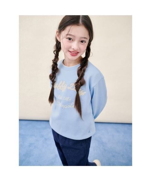 BEANPOLE KIDS BEANPOLE KIDS 빈폴키즈 부클 자수 기모 스웨트 셔츠 스카이 블루 BI5Y41U02Q 109606