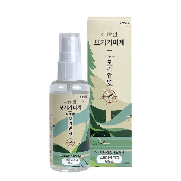모기안녕 신기한방 모기기피제 60ml 퇴치제 기피스프레이 퇴치법 신기패