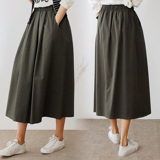 상품상세참조 위쉬몰 EM 라떼옆포켓밴딩스커트(K278H301) 빅사이즈 (9542548A)