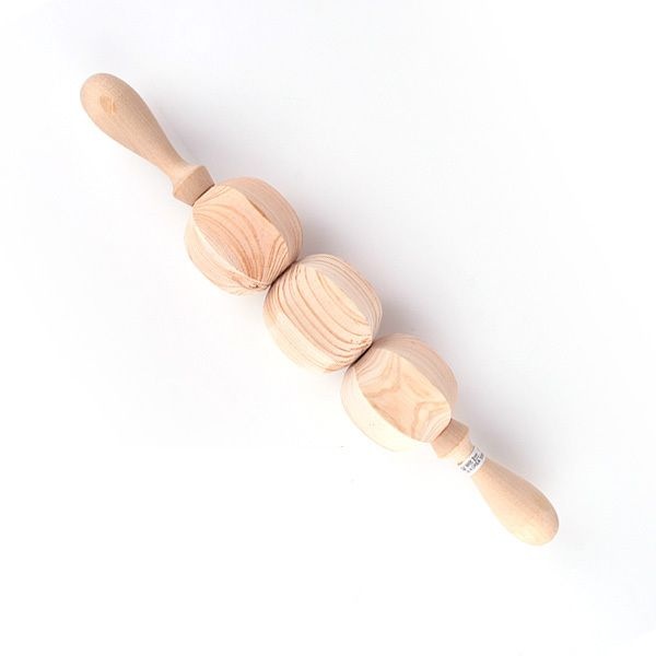 천연편백왕볼 핸드 마사지봉 마사지롤러 스틱 괄사 배마사지