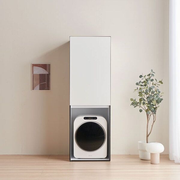 [히트가구] F41341 미니 건조기 옷장 수납장 600x1800 1color (착불배송 상세확인)