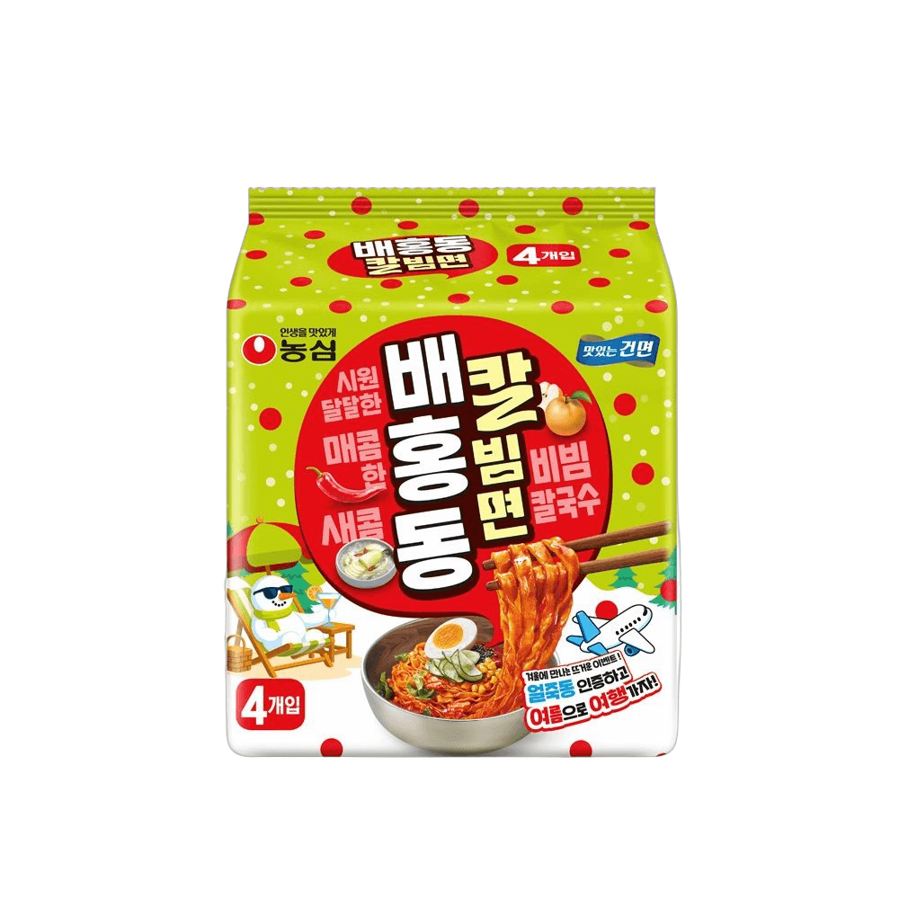 배홍동 칼빔면 비빔 칼국수 128g 32개 달콤 매콤