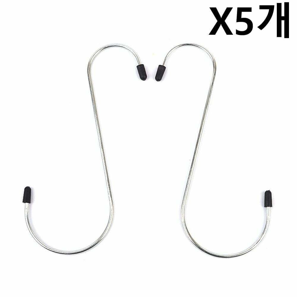(현대Hmall) 초대형 HEQ278M6 다용도 S자 고리 2P X5개 행거 후크 옷걸이