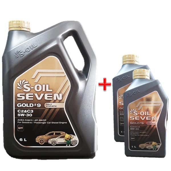 에스오일 세븐골드 5W30 6L 1개 + 1L 2개