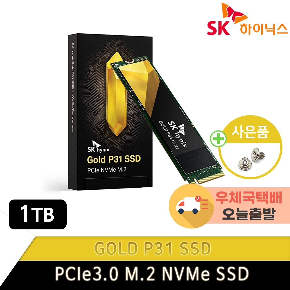 SK하이닉스 GOLD P31 NVMe SSD PCIe3.0 1TB