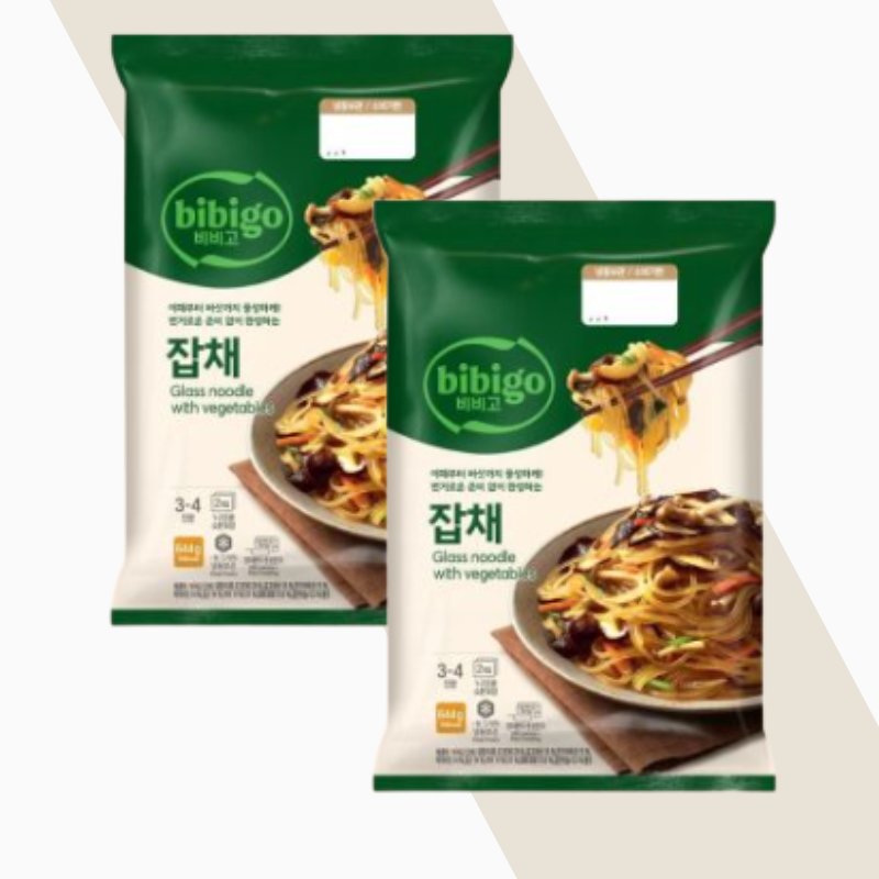 비비고 잡채 644g 2개 CJ 간편식 즉석요리 반찬