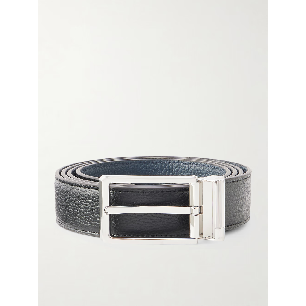 던힐 던힐 26 SS 던힐 블랙 3cm 풀그레인 레더 벨트 (블랙, 원사이즈) TP570606886