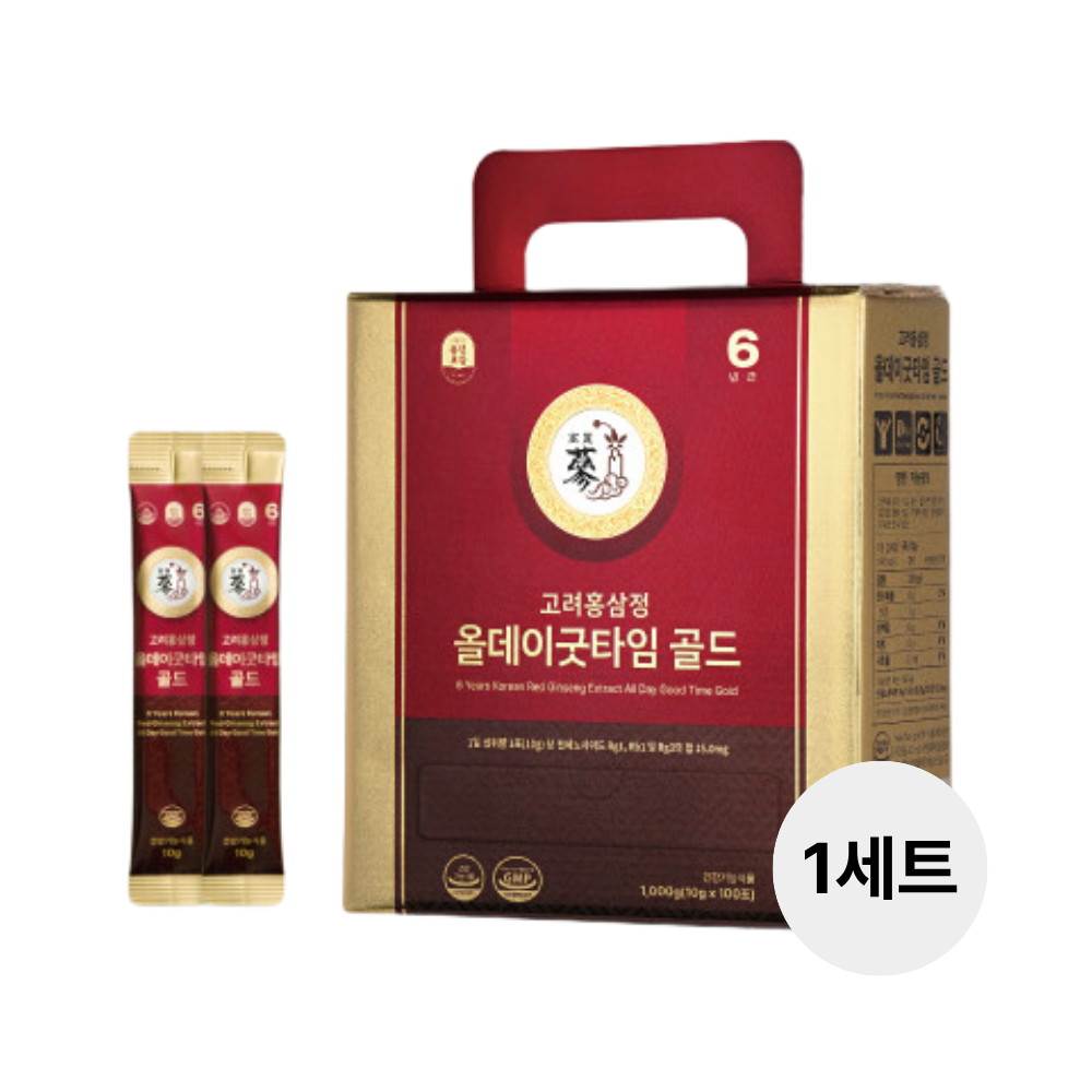 풍년보감 6년근 고려홍삼정 홍삼진액 올데이굿타임골드 홍삼선물세트 100포 (1개)