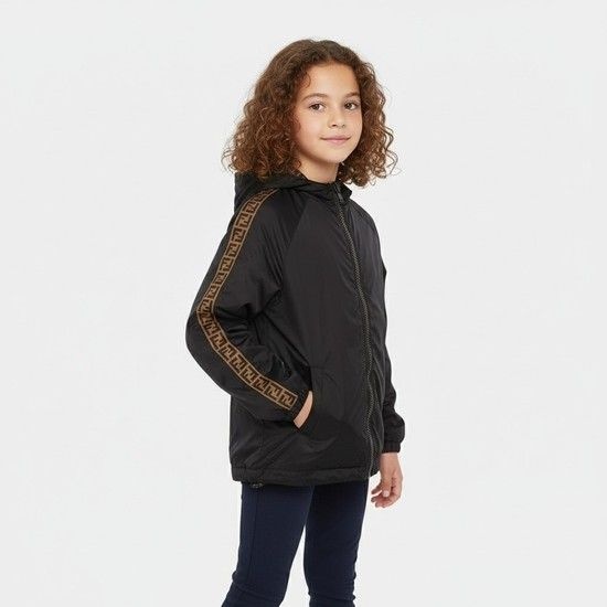 키즈 FF로고 올오버 리버시블 윈드 여아 자켓 JUA092 AEYC F0QA112A