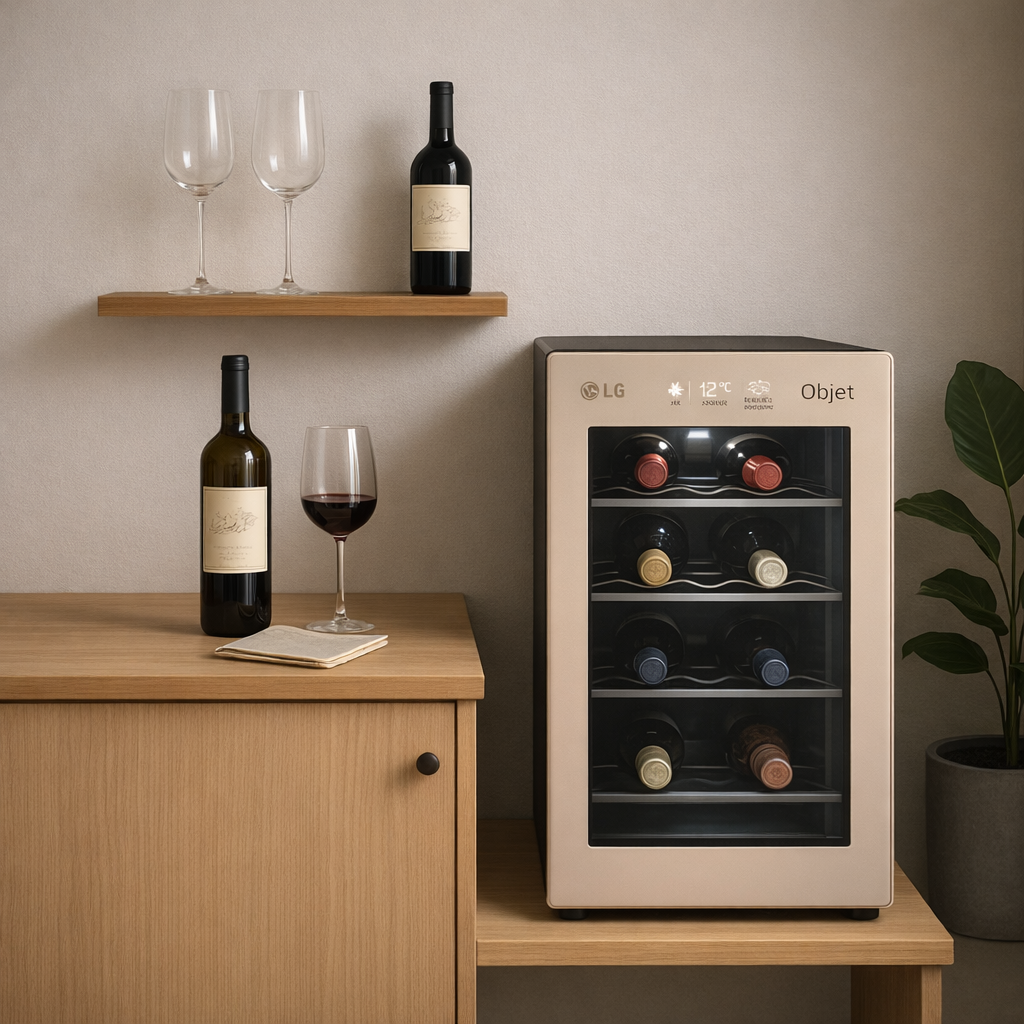 고모텍(ODM) LG전자 디오스 오브제컬렉션 와인셀러 8병 W0082GCB