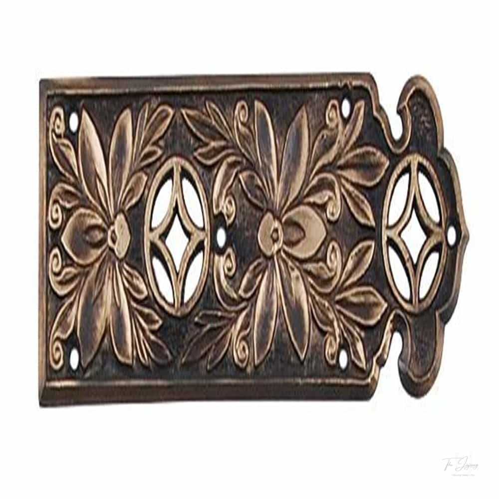 옛장식 주물이마 황동 주물장식 모서리보강 가구데코