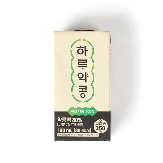 [딜크릿] 하루약콩 두유 국산약콩 100% 190ml x 24팩/48팩