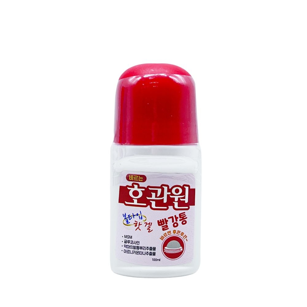 바르는 호관원 볼타입 핫겔 빨강통 100ml 1개 쿨링 스포츠 마사지용