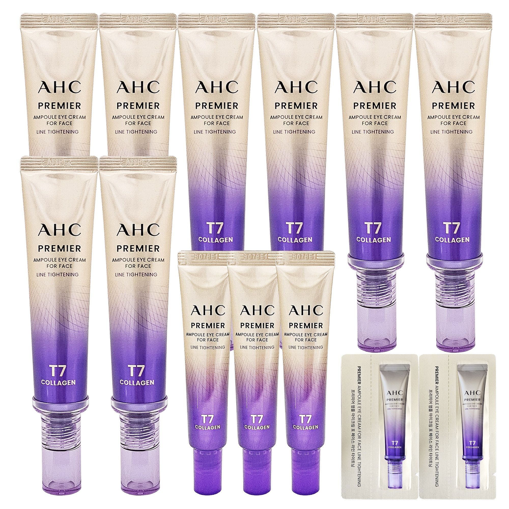 [오늘출발] AHC 최신상 AHC 아이크림 시즌13 프리미어 라인타이트닝 40ml 8개 + 12ml 3개 + 샘플 2개
