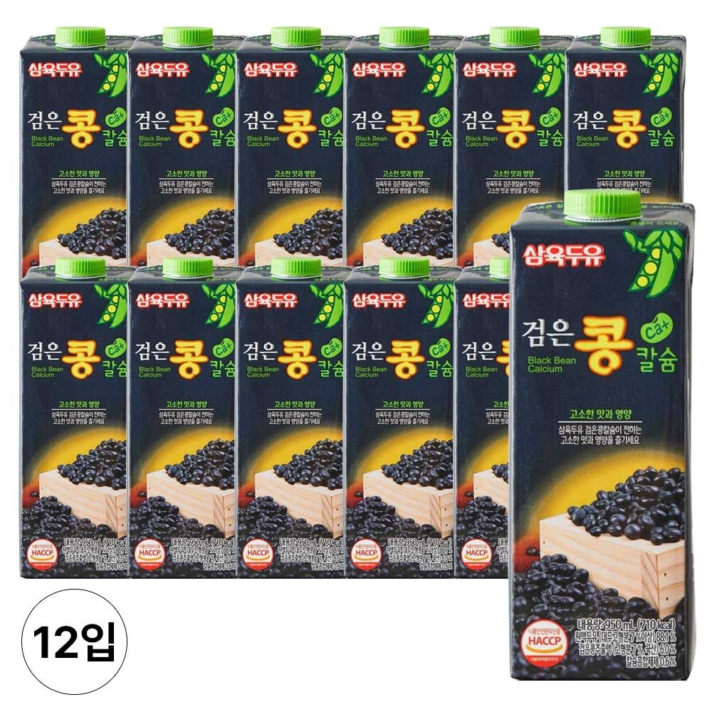 삼육두유 검은콩칼슘 950ml 12입