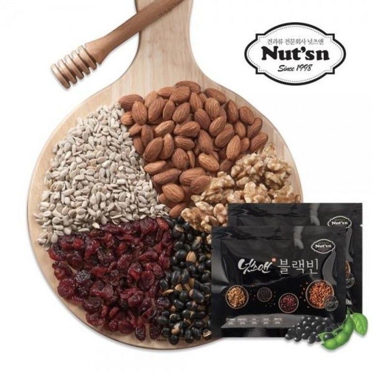 선물 넛츠앤 추석선물세트 가을 겨울 실속형 블랙빈(60봉) 답례품 부모님 직장인 간식  PP106-2
