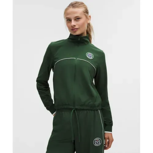 룰루레몬 코트 라이벌 트랙 재킷 x테니스 클럽 IVYG WHT 3AE0