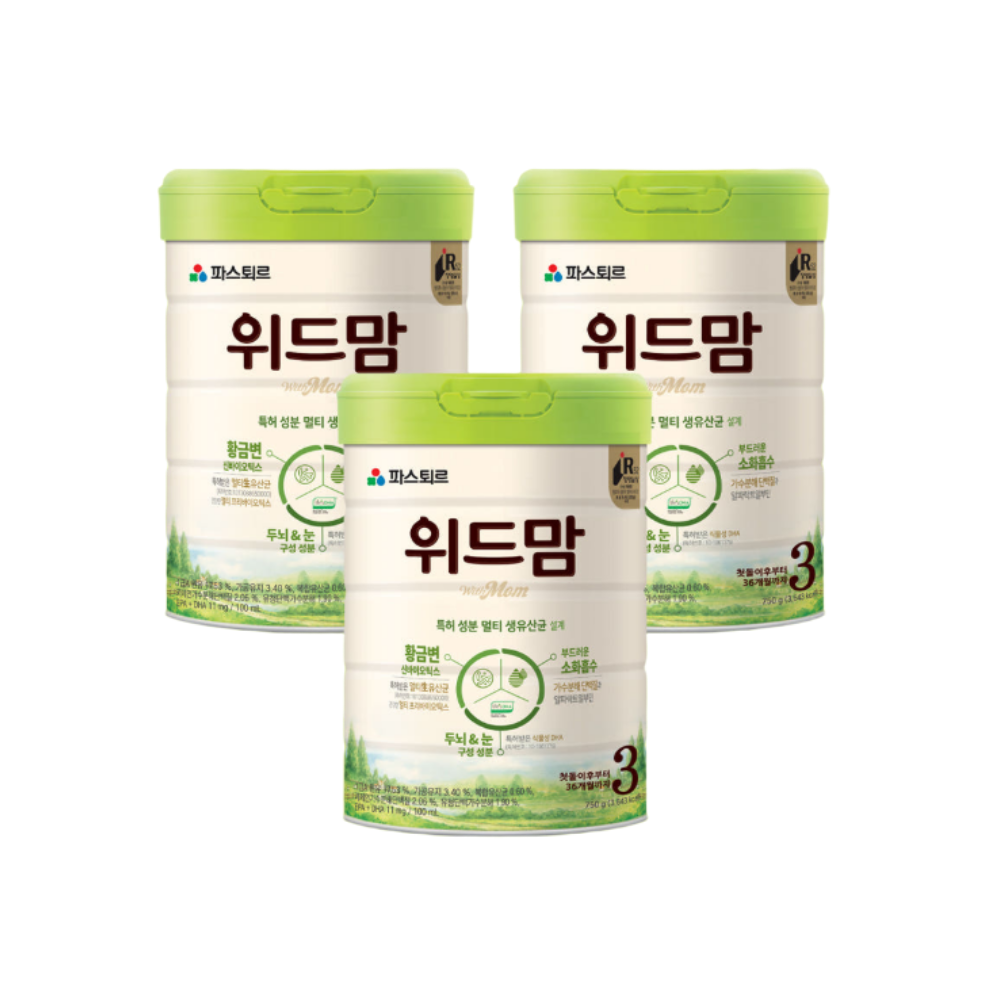 파스퇴르 위드맘 3단계 3캔