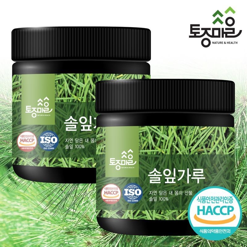 토종마을 HACCP인증 국산 솔잎가루 150g X 2개