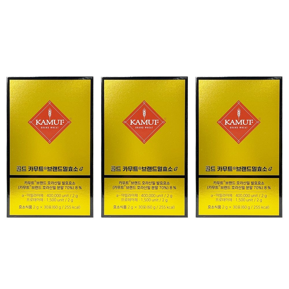 그레인온 고함량효소 카무트 효소 골드 G 3g 30포 3개