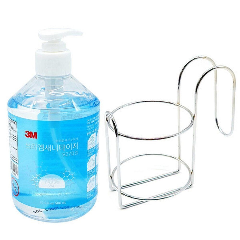 3m 3m 보습케어 9270 손소독제 세트 3M 새니타이저 에탄올 거치대 70 500ml