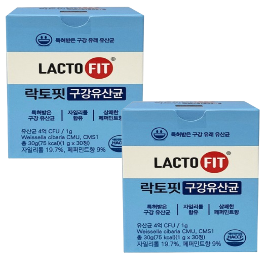 종근당 락토핏 구강 유산균 30정,2개