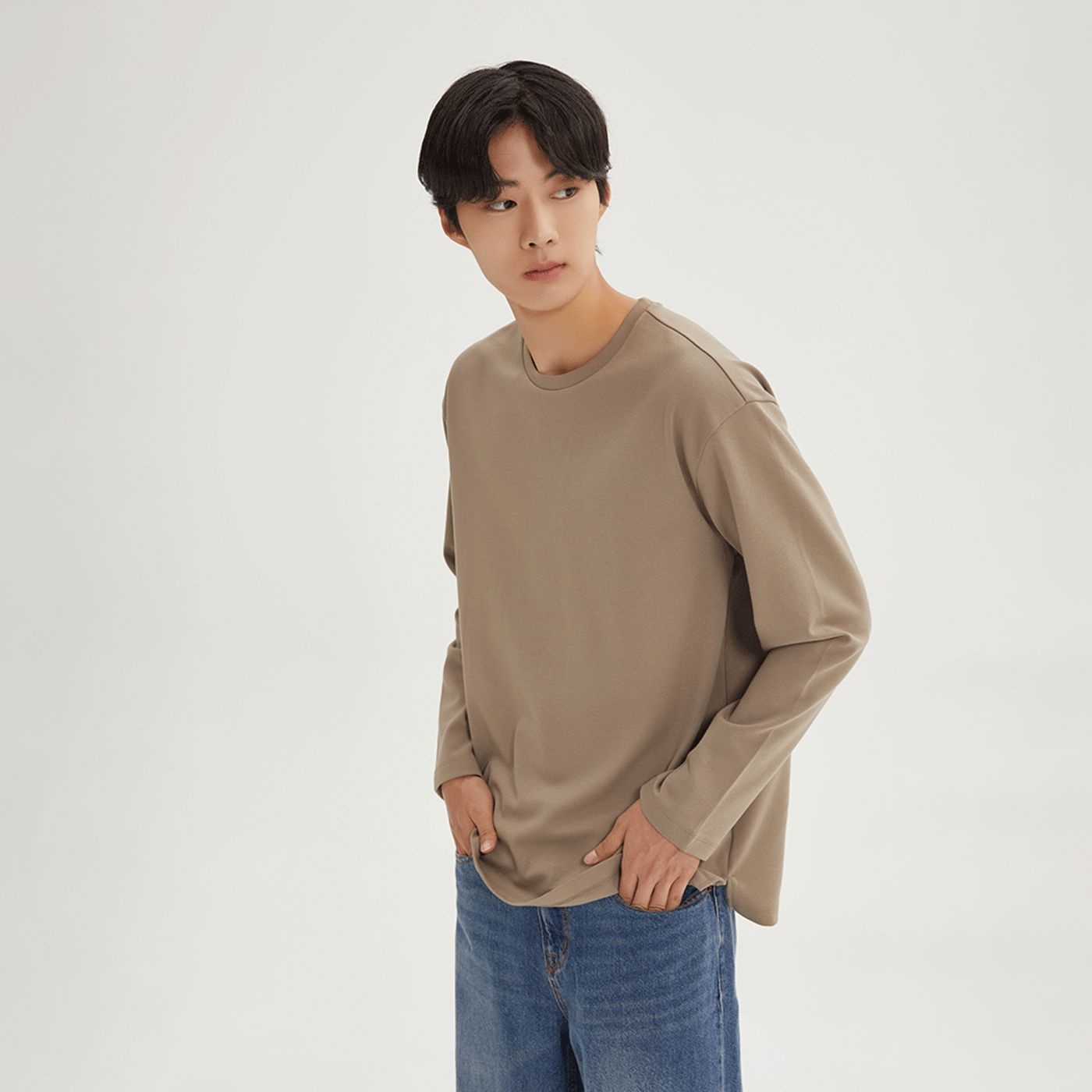 [스파오](밀라노코튼) 루즈핏 긴팔티_SPLWF49M01 : 롯데ON