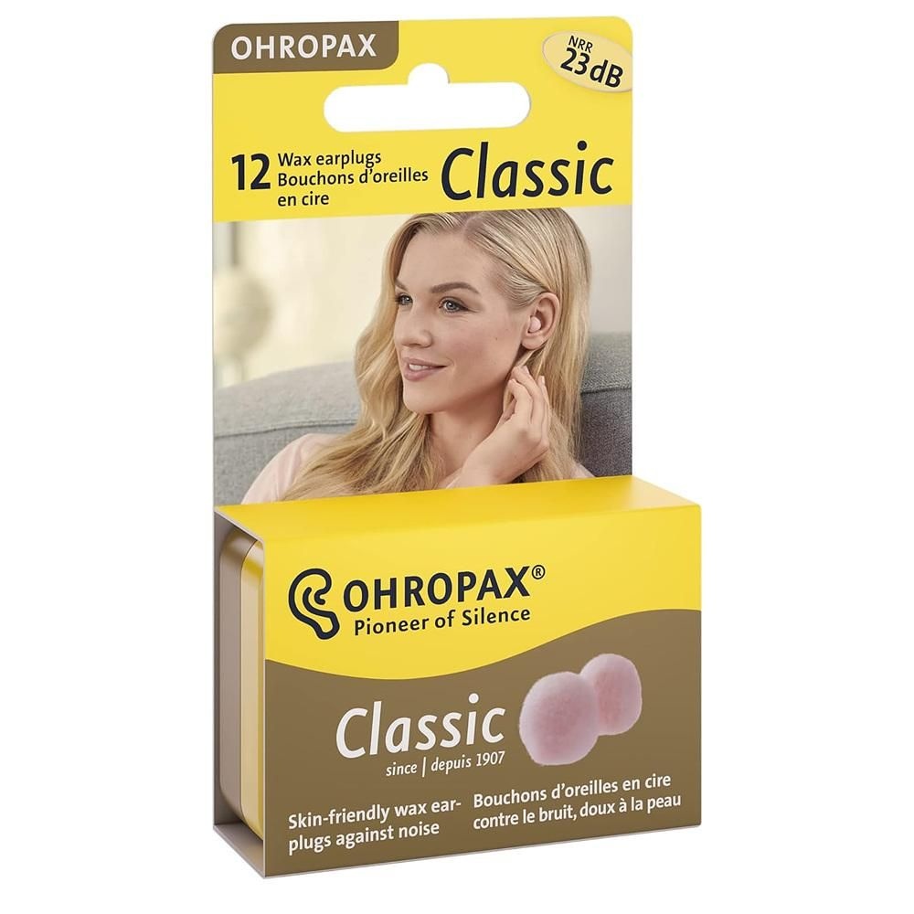 오로팍스 [해외] 오로팍스 왁스 이어 플러그 6쌍 2팩 Ohropax Wax Ear Plugs, 12 Plug