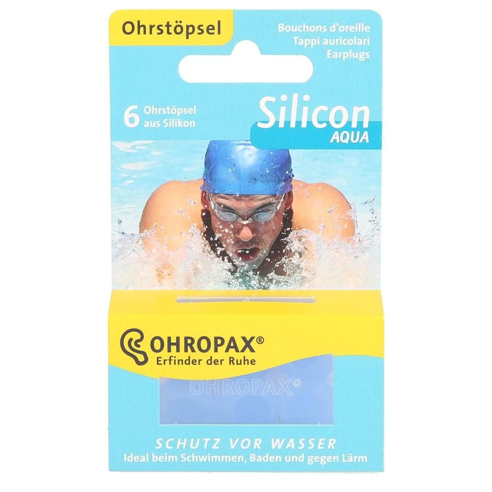 오로팍스 [해외] 오로팍스 실리콘 아쿠아 이어 플러그 3쌍 Ohropax Silicone Aqua Pack of 6