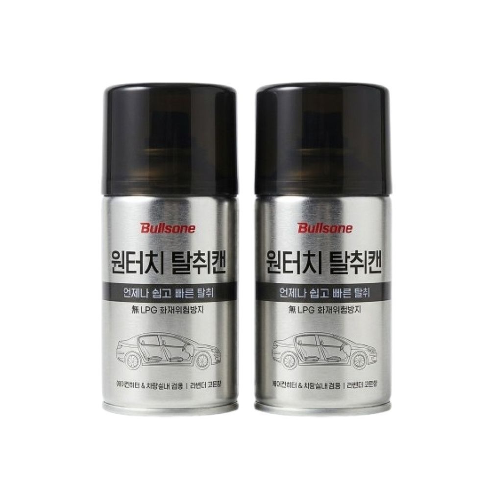 불스원 살라딘 살균탈취캔 연막탈취제 자동차냄새제거 90g 2개
