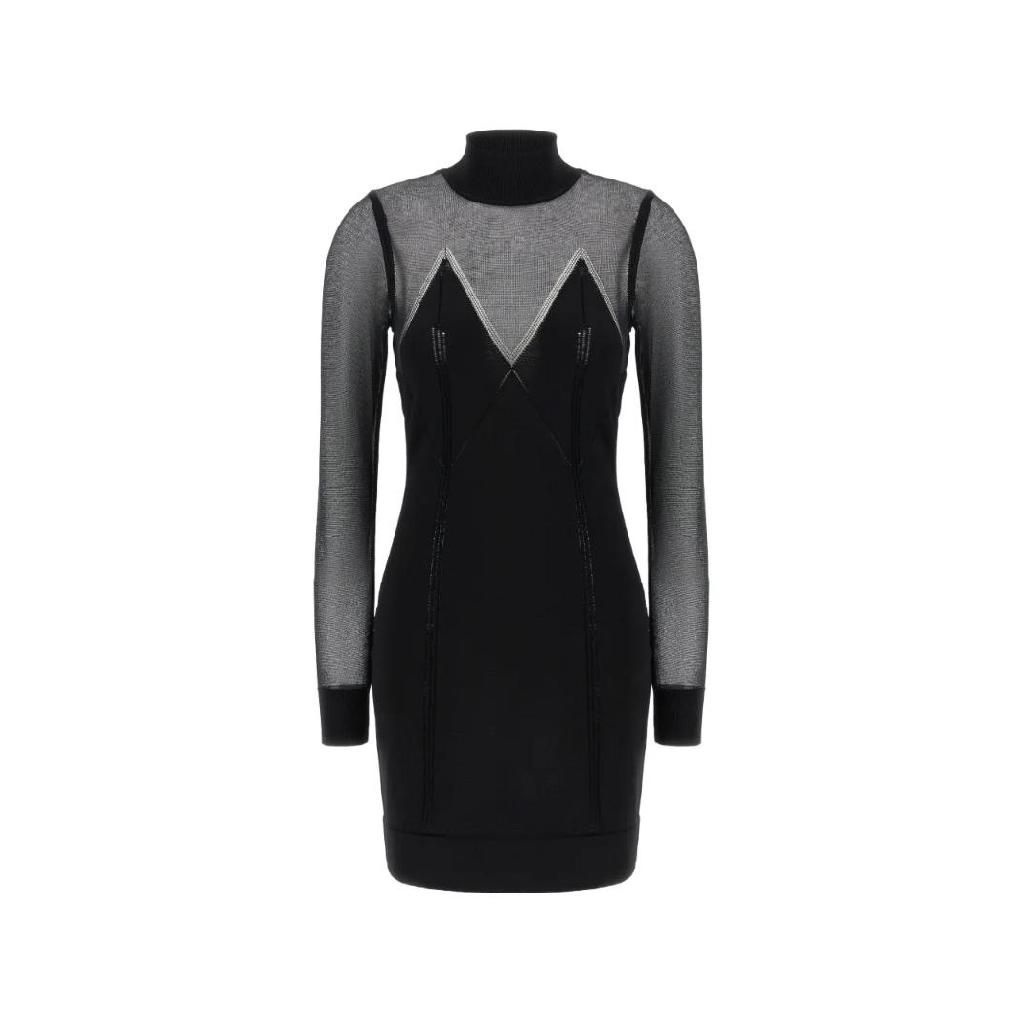 엘리자베타프렌치 엘리자베타 프렌치 엘리자베타프렌치 하이 넥 긴소매 미니 드레스 AM95Q61E2110 TP449785311