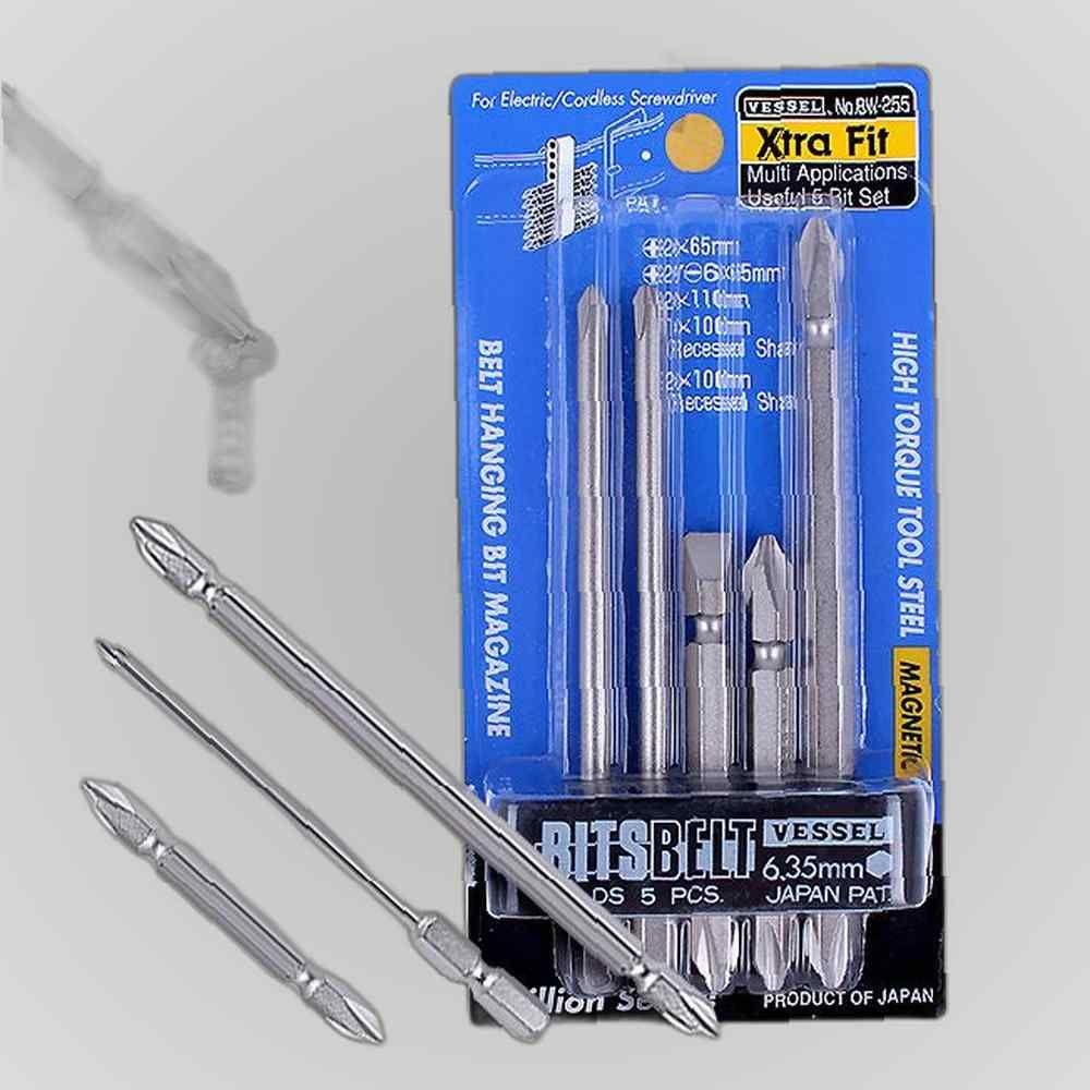 베셀 베셀비트세트BW255 자석드라이버비트 홀더 십자 육각 정비 정비도구 베셀 비트 전동드라이버