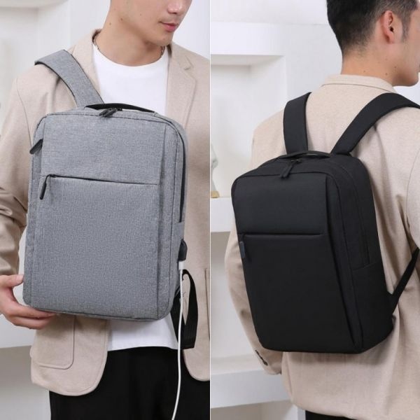 [큰손할인] 스퀘어백팩 베이직 15인치 비즈니스 슬림 대학생 캐주얼 노트북