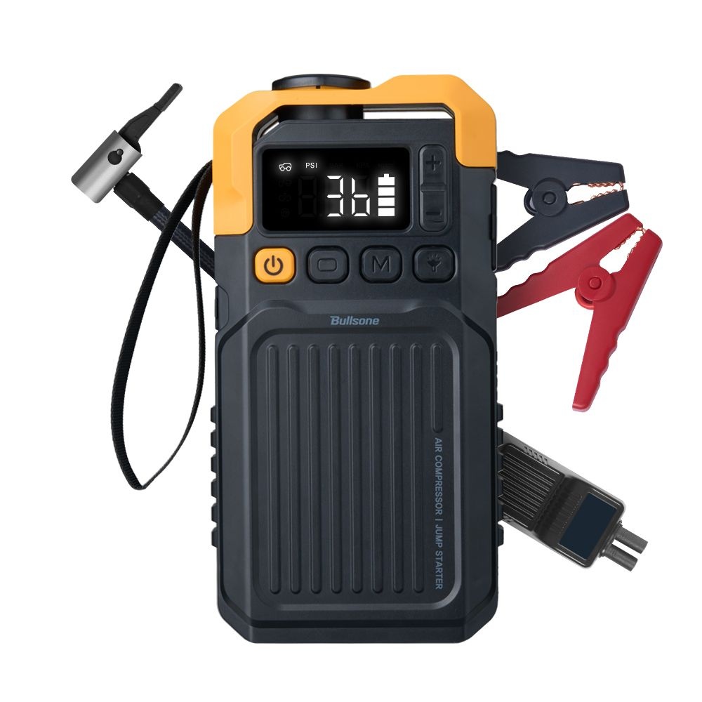 [불스원]타이어 공기압 공기 주입기&점프스타터 자동차 방전 배터리충전 바람 체크
