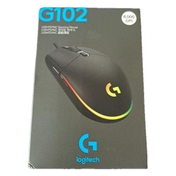 로지텍 G102IC LIGHTSYNC 2세대 유선 게이밍 마우스 블랙...