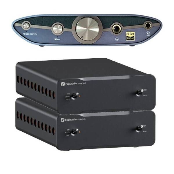 [없음] 포시오디오(FOSI AUDIO) V3 MONO 파워 앰프 2개 + ZEN DAC V3 프리/파워 패키지