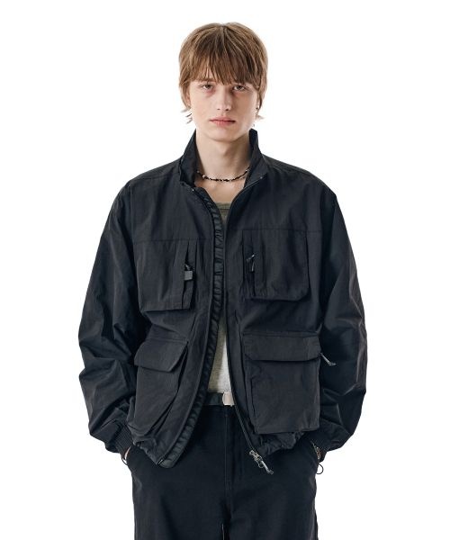 세컨모놀로그 SECONDMONO Nylon Wind Field Jacket [BLACK]_COOSJP026BLACK COOSJP026BLACK 200958